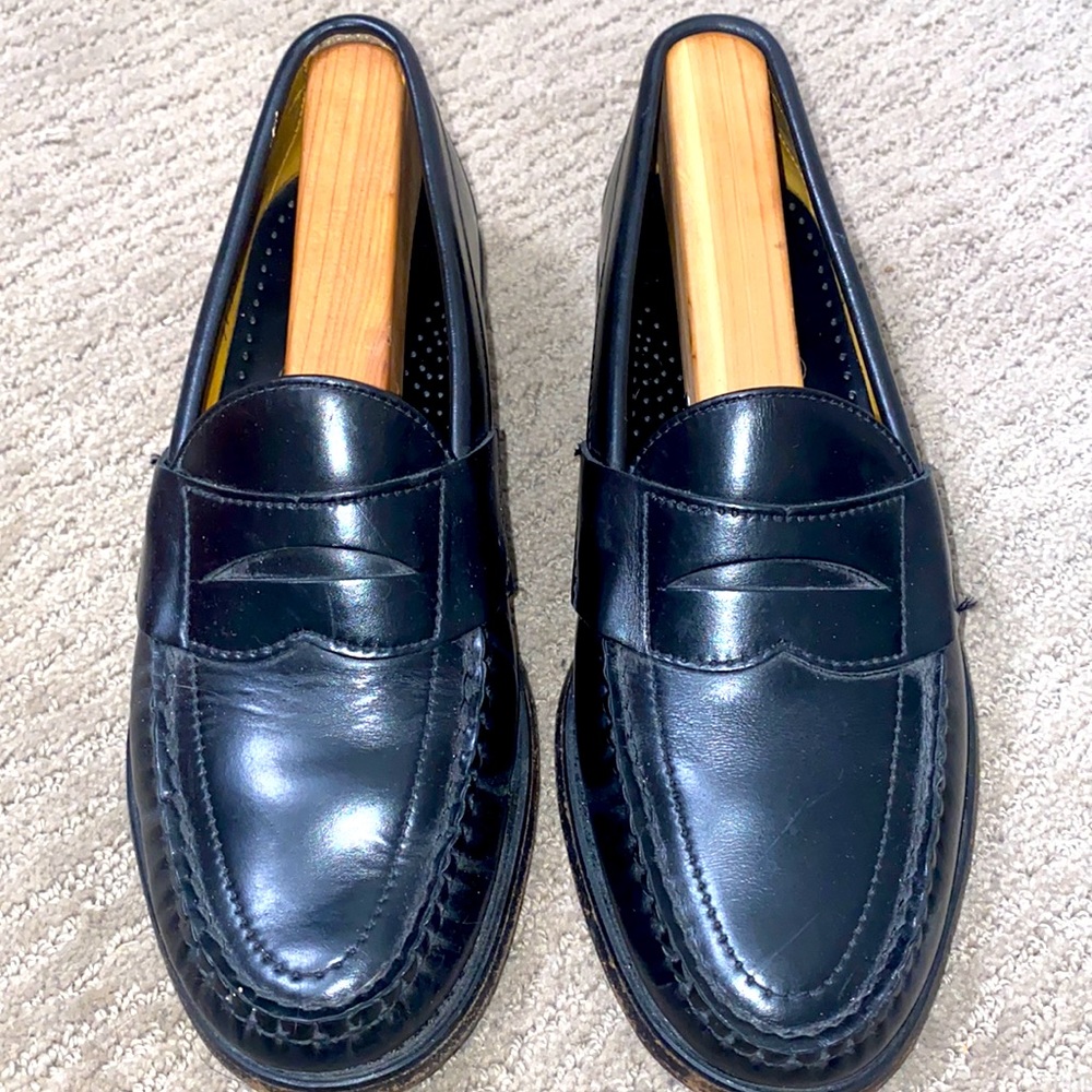 Sebago Classic vintage black leather loafers , US 7 Male